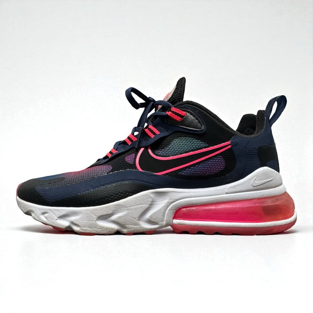 Nike Air Max 270 React SE  Navy Hyper Pink  Women Size 7 Great Condition